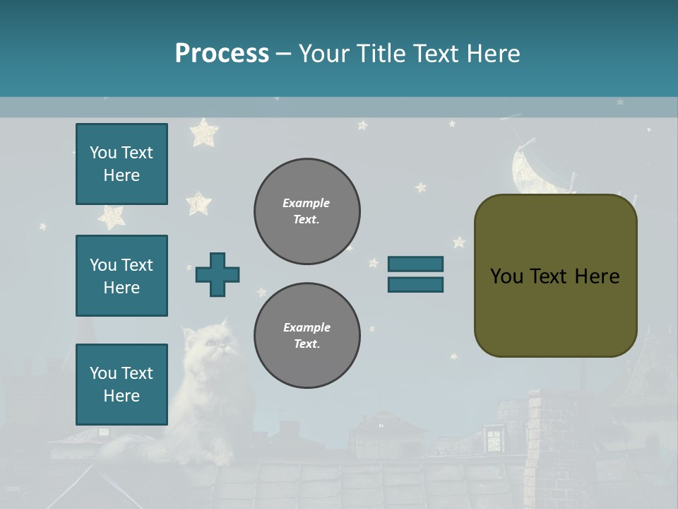 Sitting Art Shape PowerPoint Template