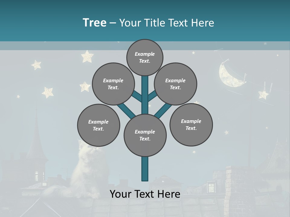 Sitting Art Shape PowerPoint Template