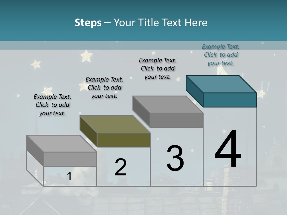 Sitting Art Shape PowerPoint Template