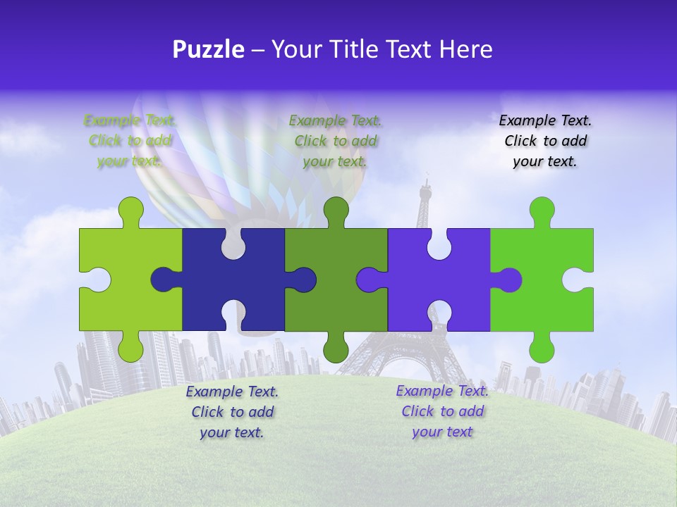 Eiffel Isolated Touristic PowerPoint Template