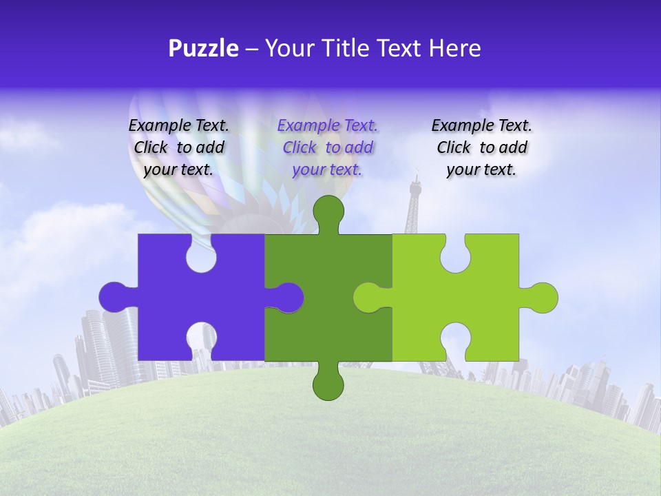 Eiffel Isolated Touristic PowerPoint Template