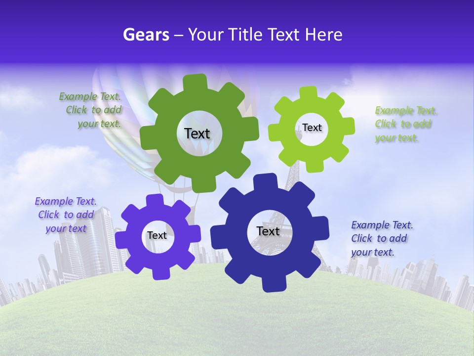 Eiffel Isolated Touristic PowerPoint Template