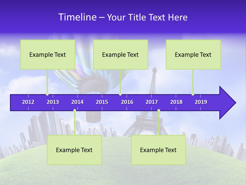 Eiffel Isolated Touristic PowerPoint Template