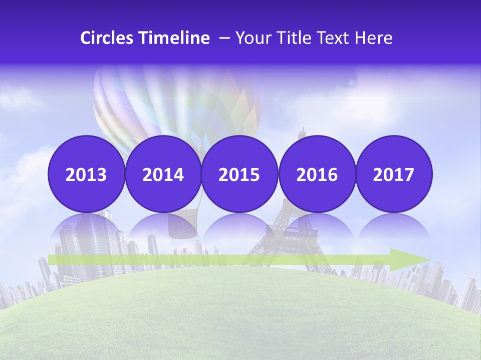 Eiffel Isolated Touristic PowerPoint Template