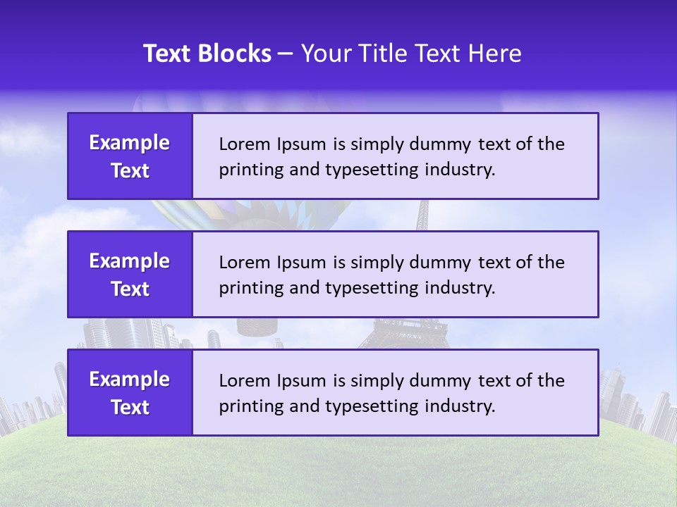 Eiffel Isolated Touristic PowerPoint Template