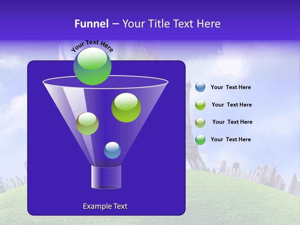 Eiffel Isolated Touristic PowerPoint Template