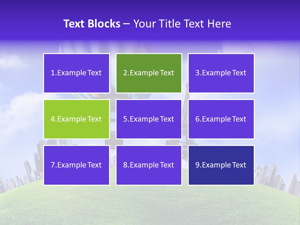 Eiffel Isolated Touristic PowerPoint Template