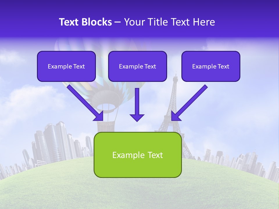 Eiffel Isolated Touristic PowerPoint Template