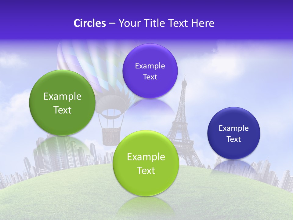 Eiffel Isolated Touristic PowerPoint Template