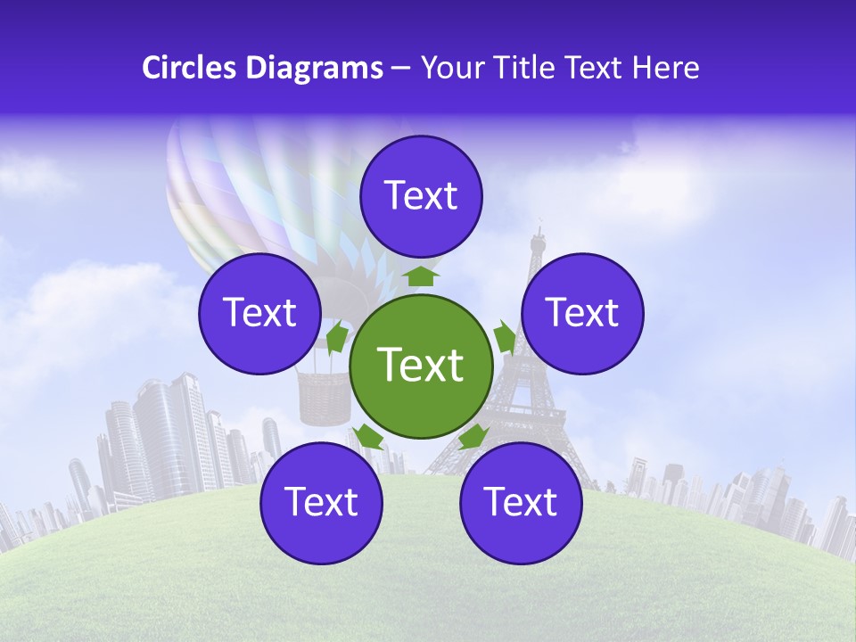 Eiffel Isolated Touristic PowerPoint Template