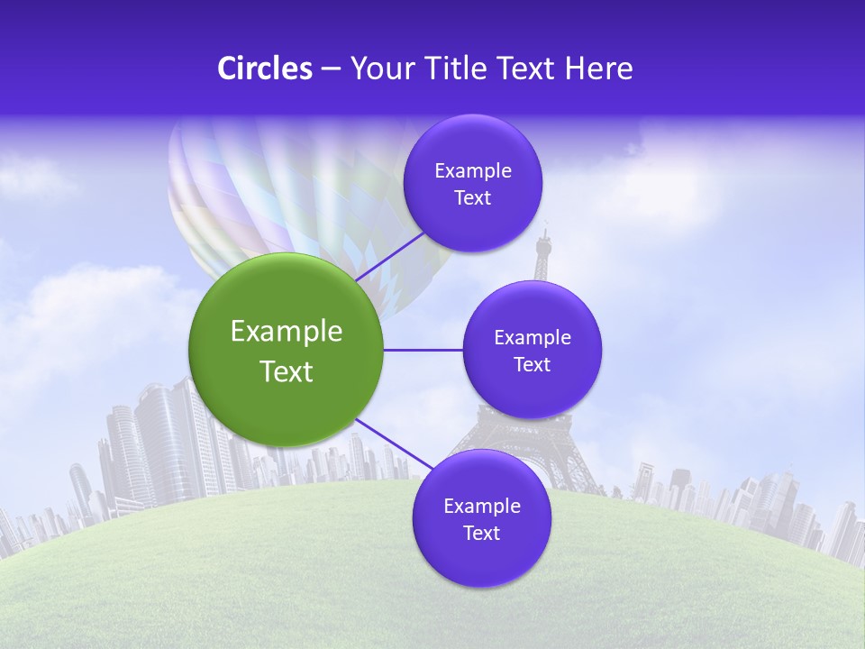 Eiffel Isolated Touristic PowerPoint Template