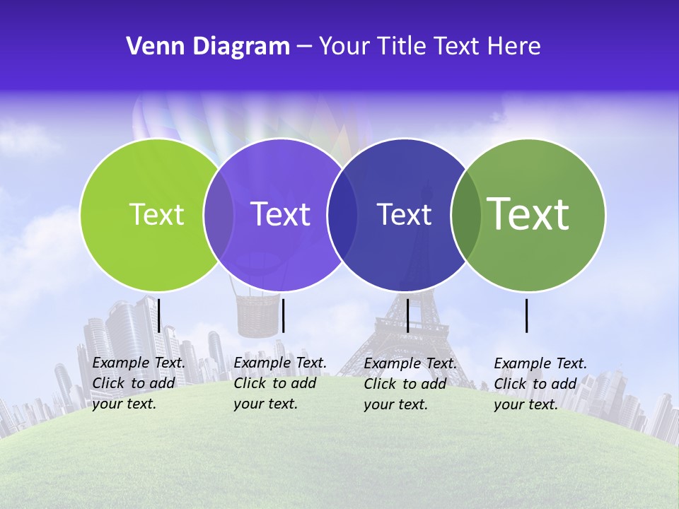 Eiffel Isolated Touristic PowerPoint Template