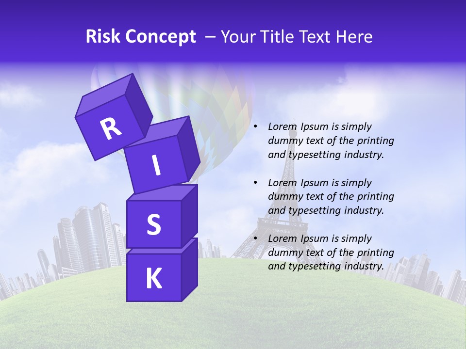 Eiffel Isolated Touristic PowerPoint Template