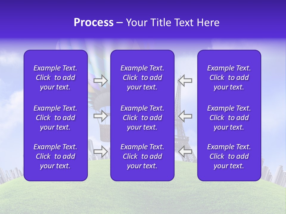 Eiffel Isolated Touristic PowerPoint Template