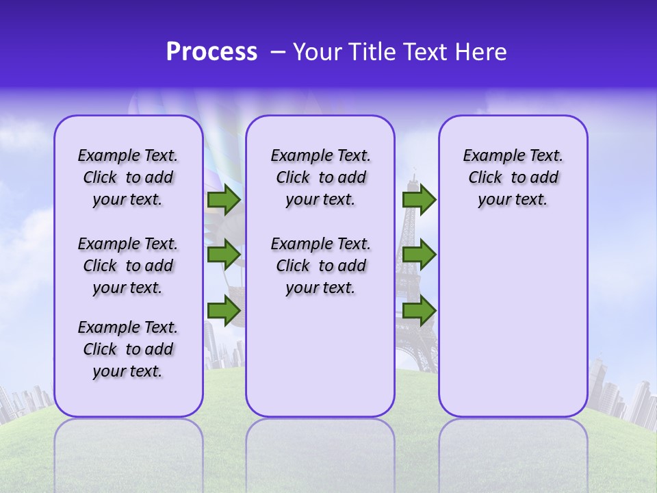 Eiffel Isolated Touristic PowerPoint Template