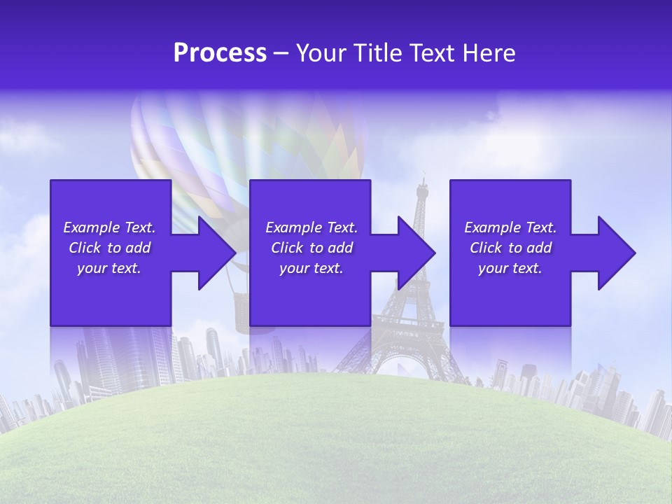 Eiffel Isolated Touristic PowerPoint Template