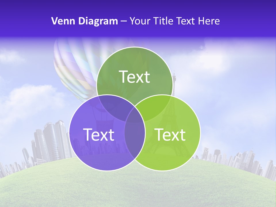 Eiffel Isolated Touristic PowerPoint Template