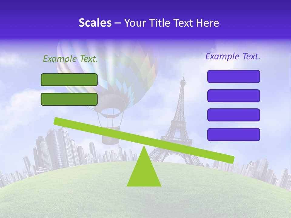 Eiffel Isolated Touristic PowerPoint Template