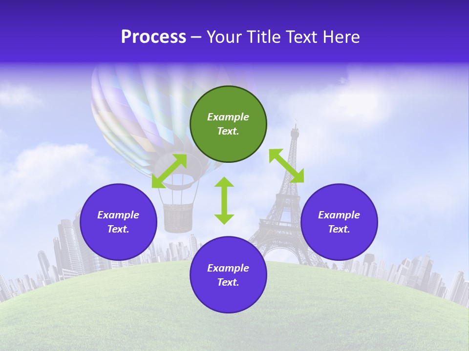 Eiffel Isolated Touristic PowerPoint Template