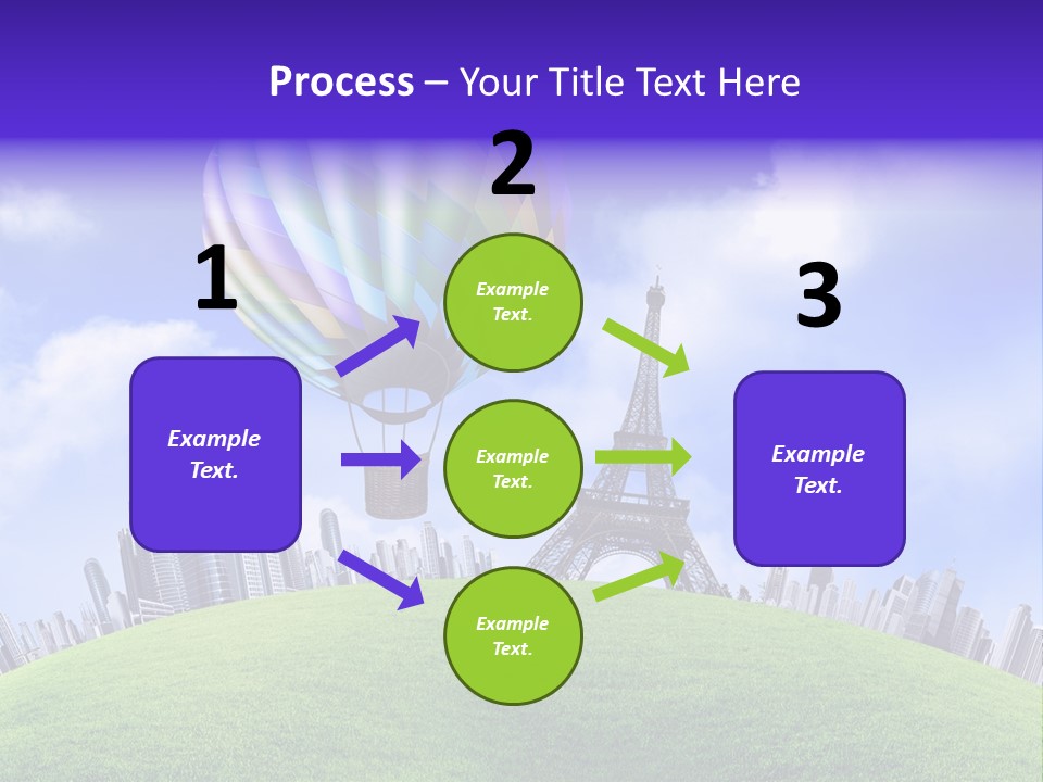 Eiffel Isolated Touristic PowerPoint Template