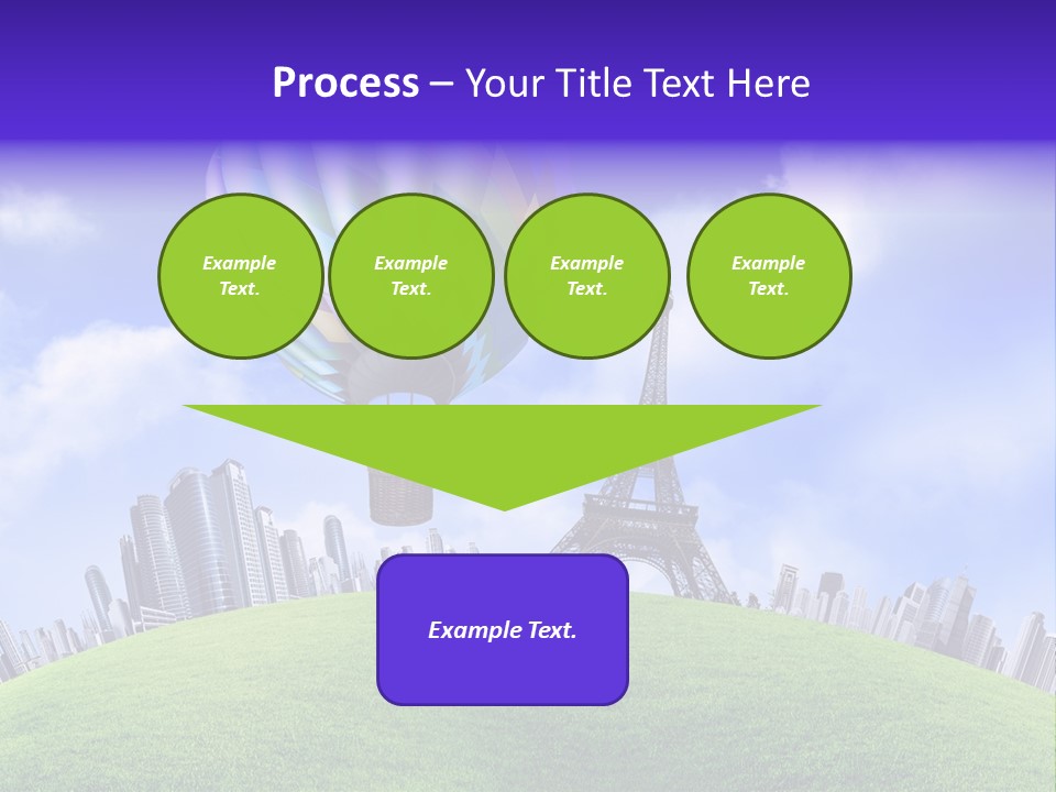 Eiffel Isolated Touristic PowerPoint Template