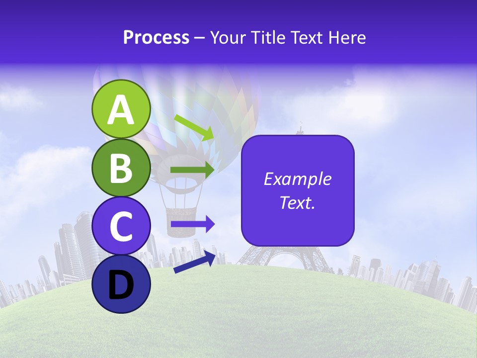 Eiffel Isolated Touristic PowerPoint Template