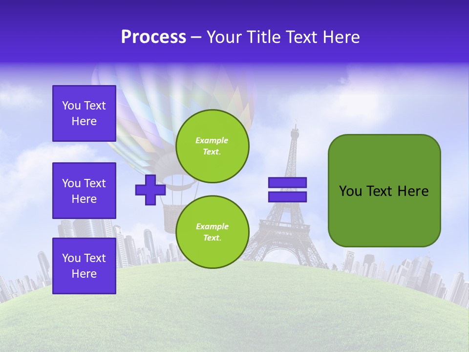 Eiffel Isolated Touristic PowerPoint Template