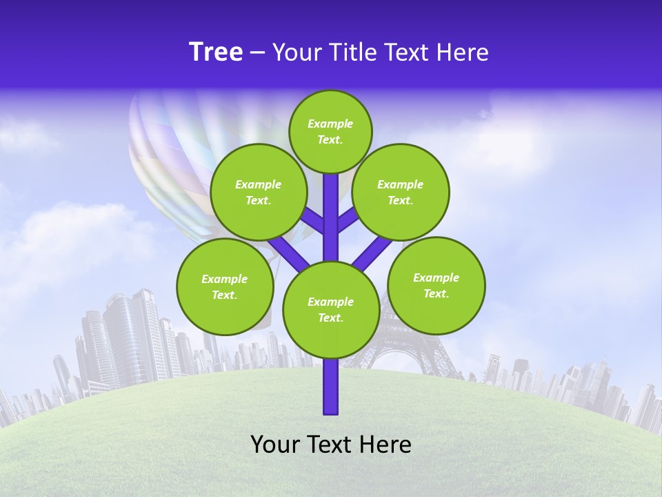 Eiffel Isolated Touristic PowerPoint Template