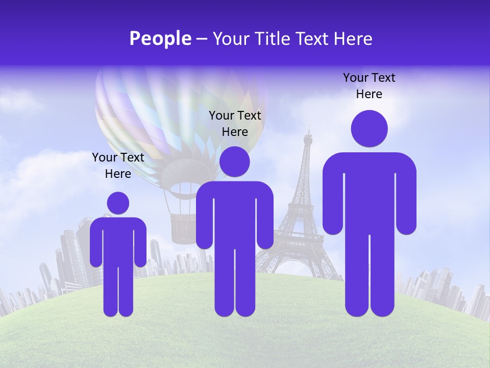 Eiffel Isolated Touristic PowerPoint Template