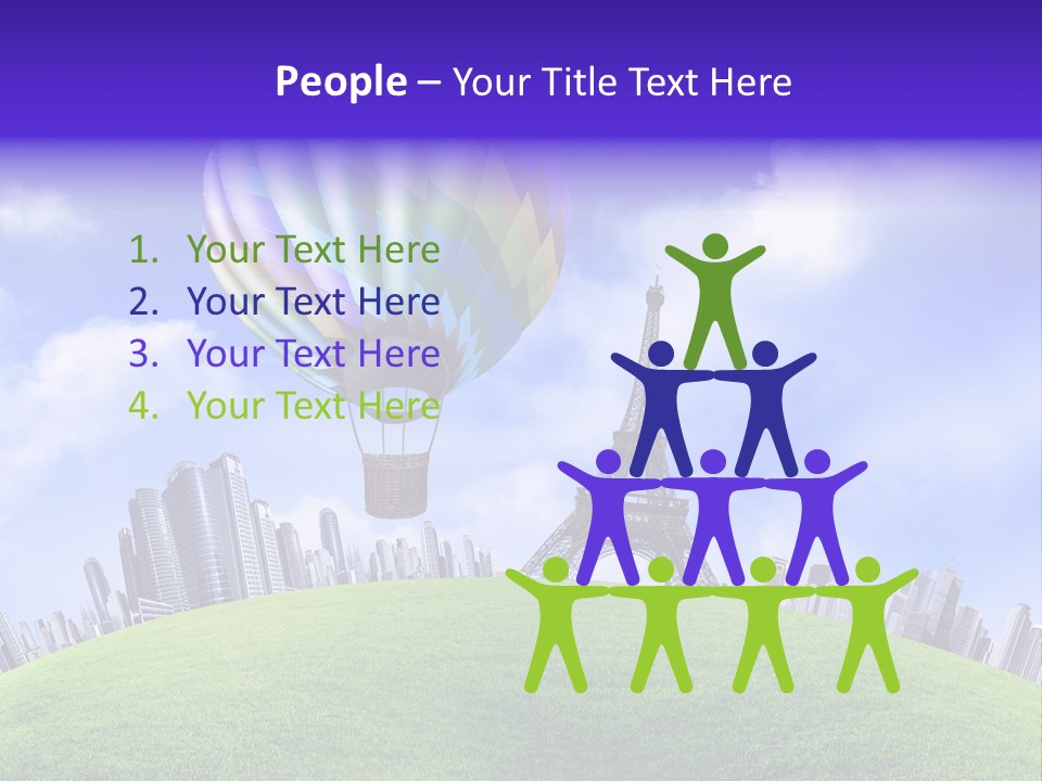 Eiffel Isolated Touristic PowerPoint Template