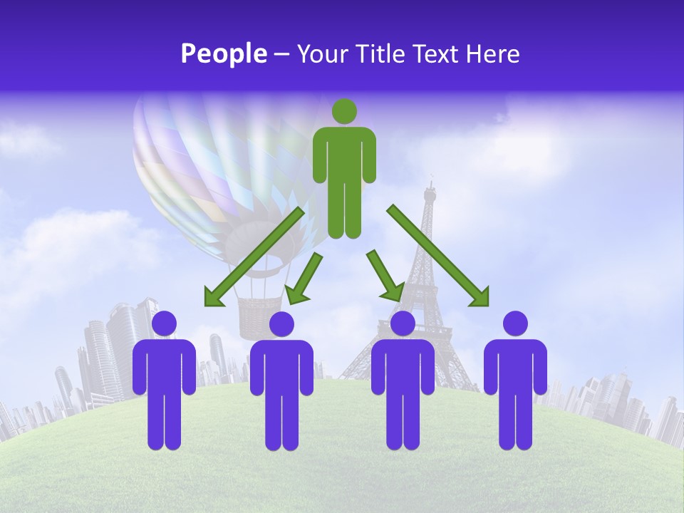 Eiffel Isolated Touristic PowerPoint Template