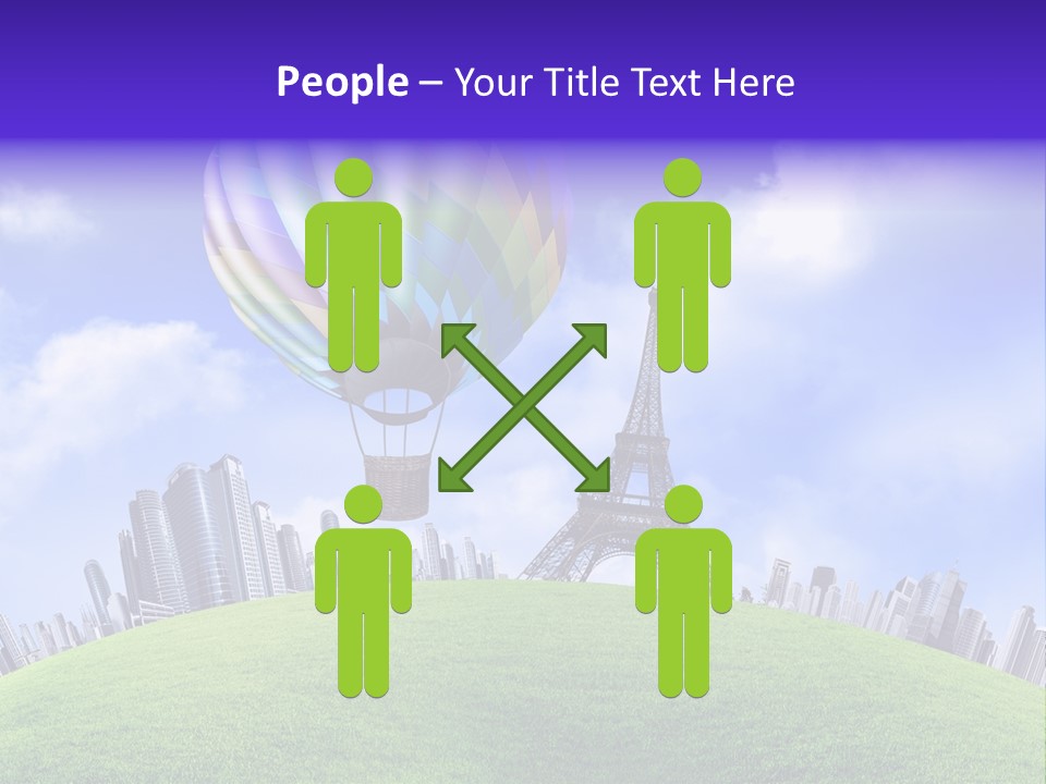 Eiffel Isolated Touristic PowerPoint Template