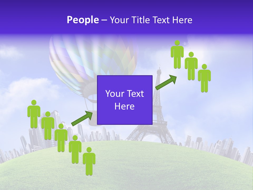 Eiffel Isolated Touristic PowerPoint Template