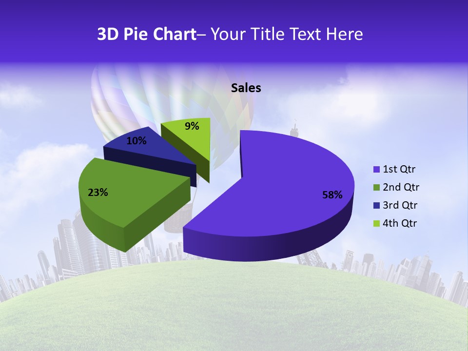 Eiffel Isolated Touristic PowerPoint Template