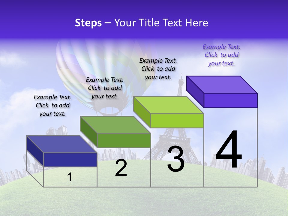 Eiffel Isolated Touristic PowerPoint Template