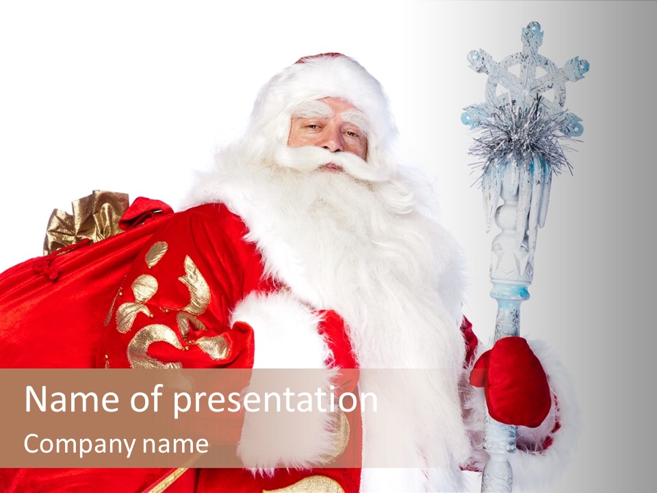 Nicholas Clause Person PowerPoint Template