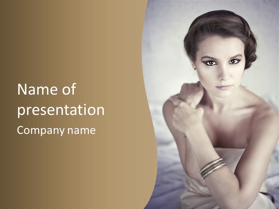 Woman Lady Skin PowerPoint Template