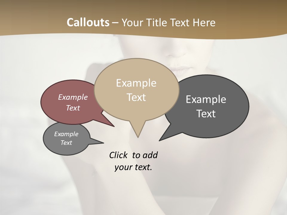 Woman Lady Skin PowerPoint Template