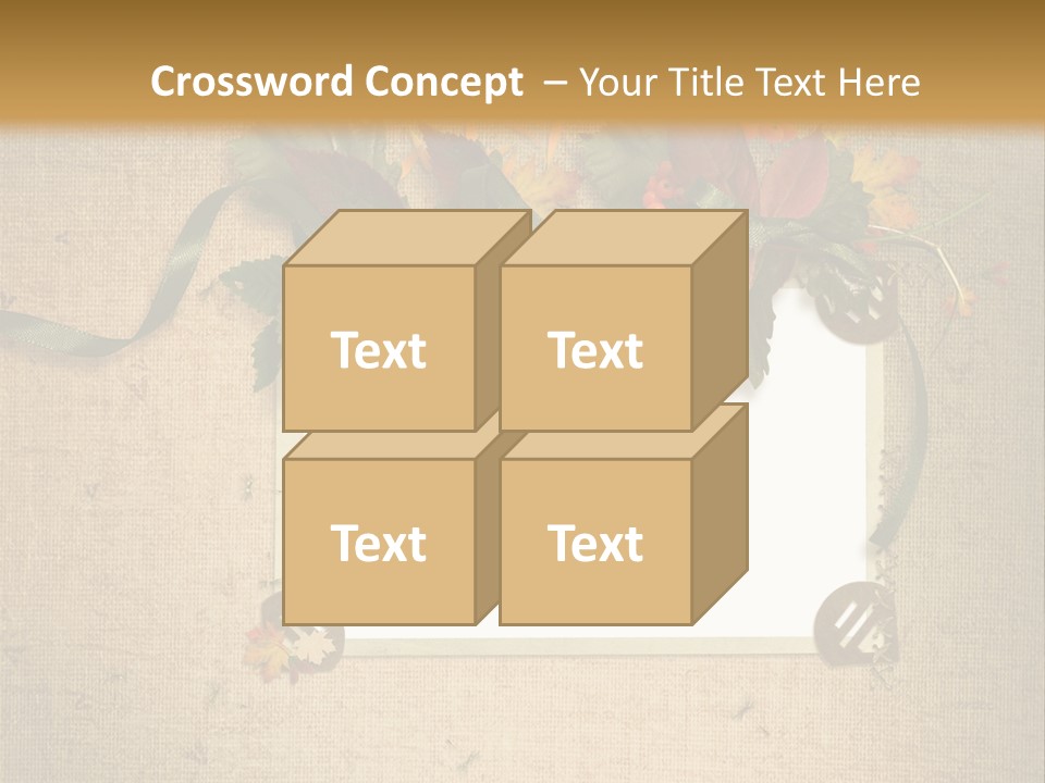 Vintage Sepia Wall PowerPoint Template