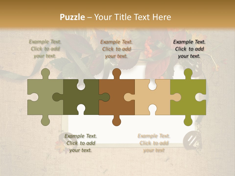 Vintage Sepia Wall PowerPoint Template