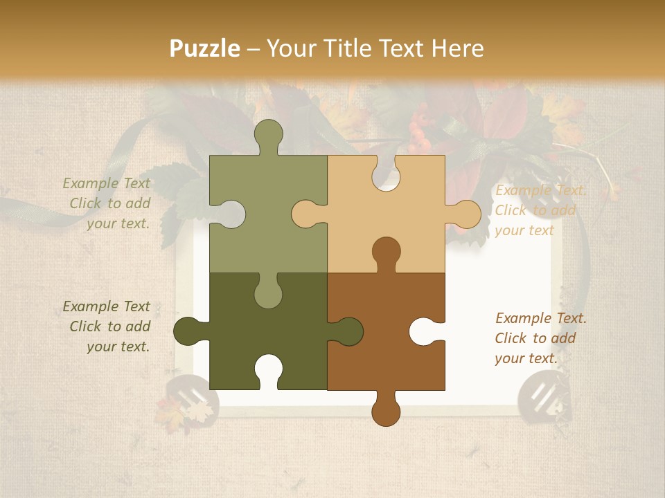 Vintage Sepia Wall PowerPoint Template