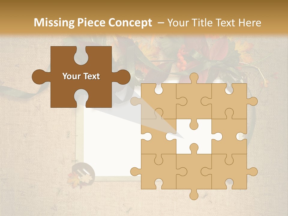 Vintage Sepia Wall PowerPoint Template