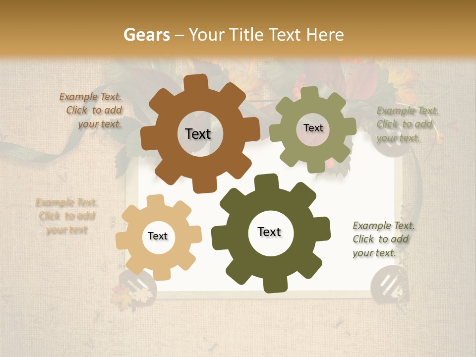 Vintage Sepia Wall PowerPoint Template