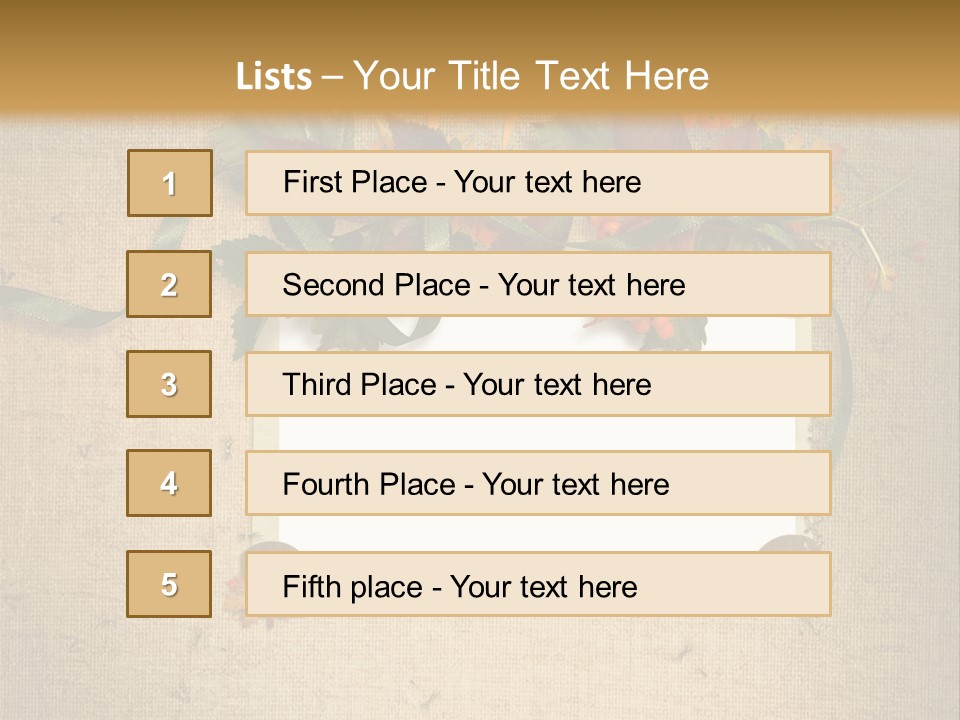 Vintage Sepia Wall PowerPoint Template