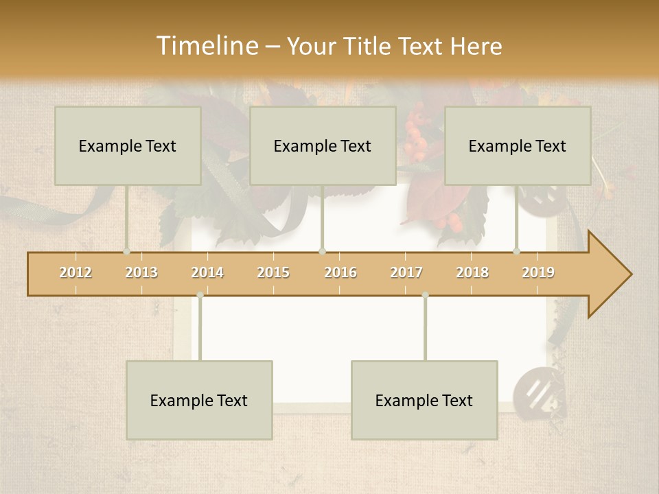 Vintage Sepia Wall PowerPoint Template