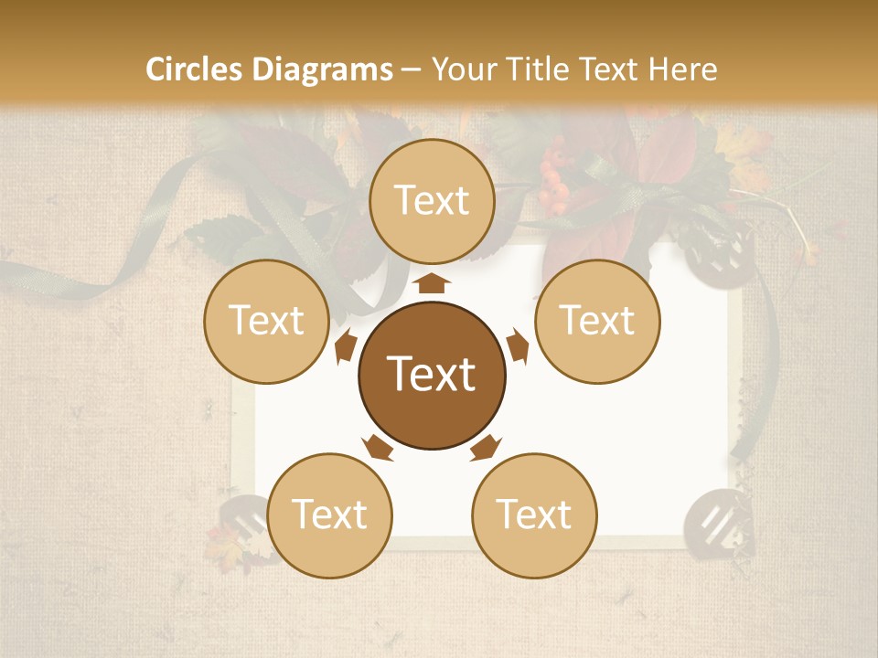 Vintage Sepia Wall PowerPoint Template