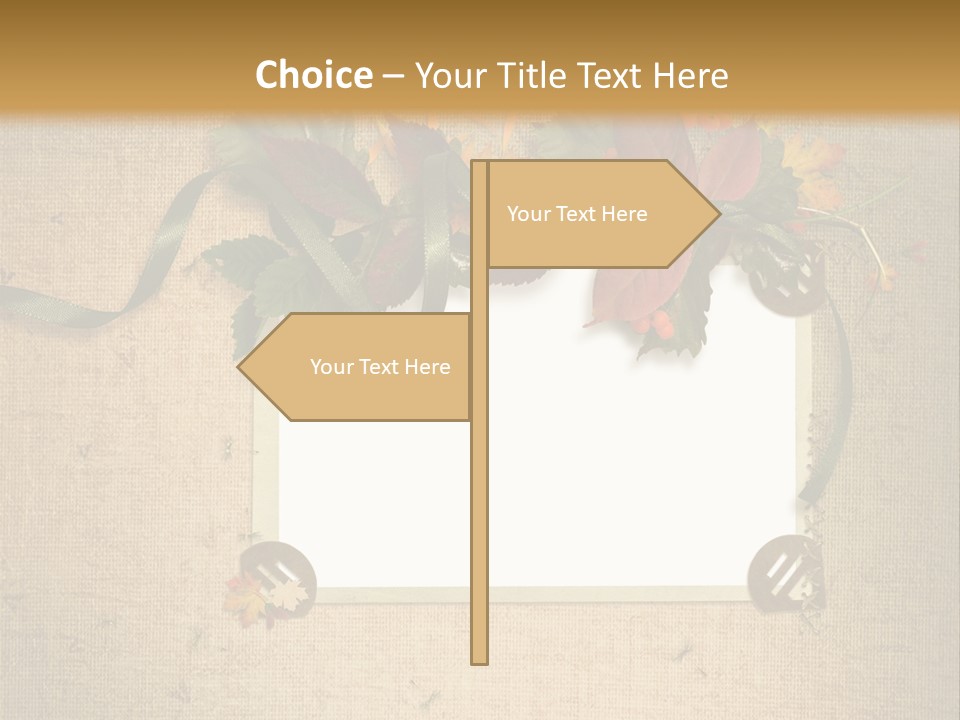 Vintage Sepia Wall PowerPoint Template