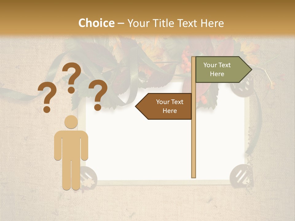 Vintage Sepia Wall PowerPoint Template