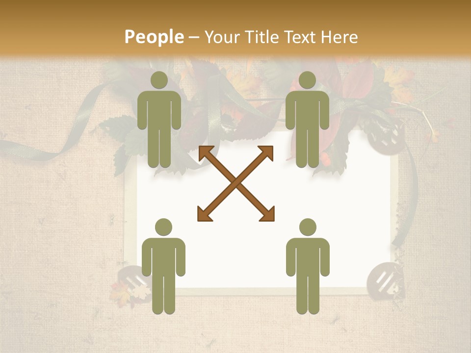 Vintage Sepia Wall PowerPoint Template