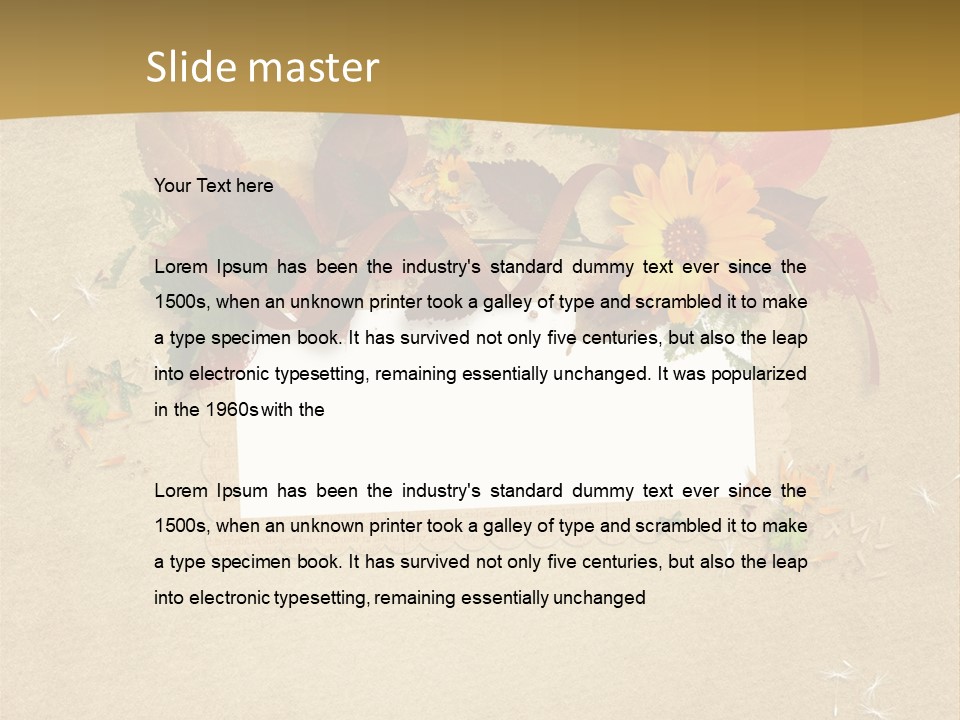 Empty Damaged Historic PowerPoint Template